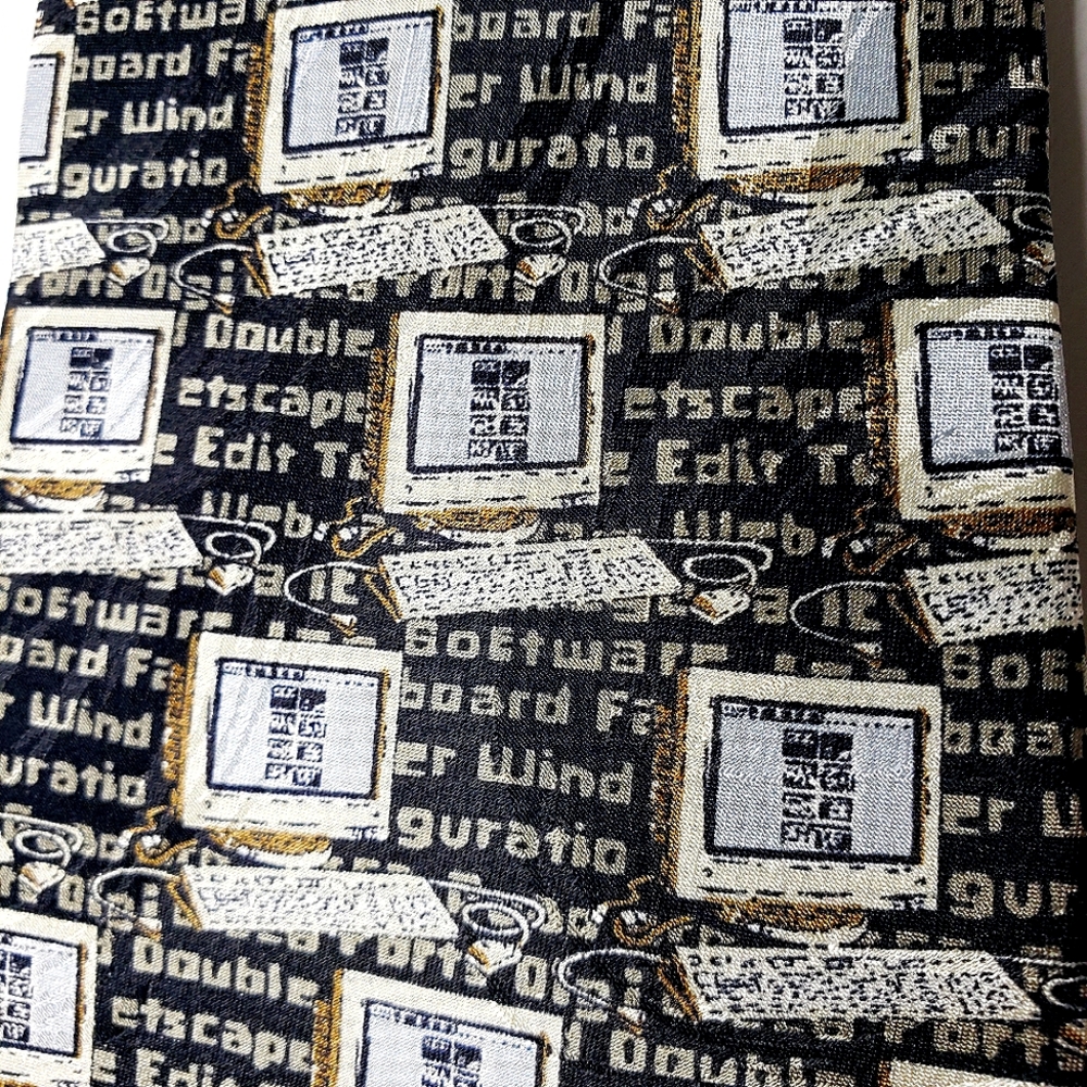 Silk Computer Graphics Software Nerd Geeks Tab Ed… - image 1